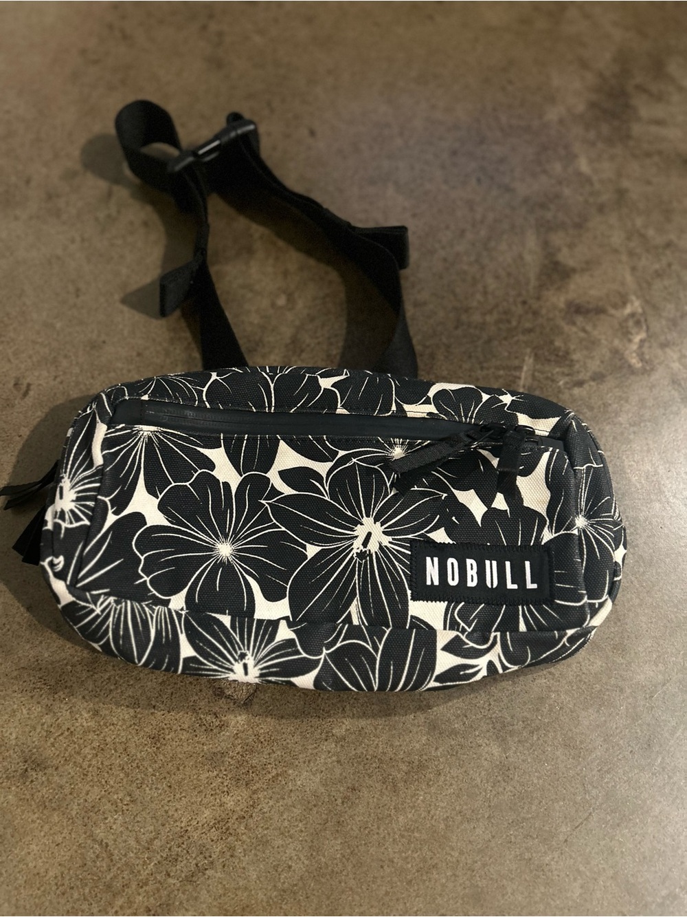 NOBULL Black & White Floral Waist Bag